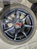 JDM STYLE WHEELS RIMS 17 INCH 5X114.3 EVO 7 8 9 WHEELS CT9A CT9W