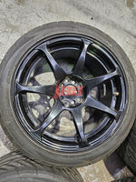 JDM STYLE WHEELS RIMS 17 INCH 5X114.3 EVO 7 8 9 WHEELS CT9A CT9W