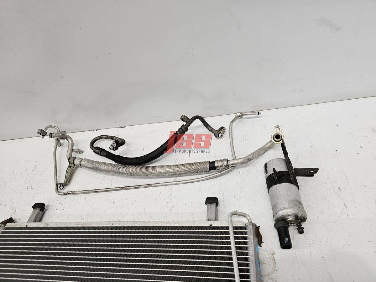 NISSAN SKYLINE R33 AIR CON CONDENSER COMPRESSOR & BRACKET AC LINES GTS ...