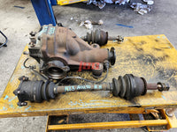 NISSAN SKYLINE R33 DIFF & DRIVE SHAFTS CVS 5 BOLT 1996 GTST TURBO ABS 4.36 RATIO