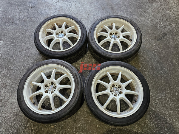 WORK EMOTION D9R WHEELS RIMS 5X100 18 INCH WRX STI