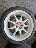 WORK EMOTION D9R WHEELS RIMS 5X100 18 INCH WRX STI