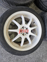 WORK EMOTION D9R WHEELS RIMS 5X100 18 INCH WRX STI