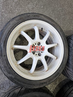 WORK EMOTION D9R WHEELS RIMS 5X100 18 INCH WRX STI