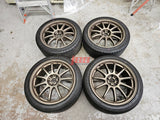 WORK EMOTION 11 R WHEELS 18 INCH RIMS 5X100 WRX STI