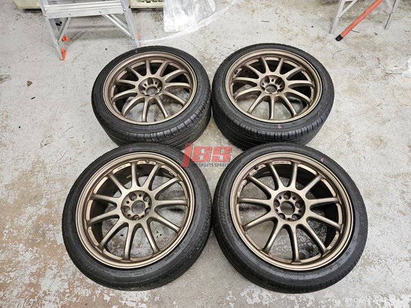 WORK EMOTION 11 R WHEELS 18 INCH RIMS 5X100 WRX STI