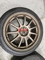 WORK EMOTION 11 R WHEELS 18 INCH RIMS 5X100 WRX STI