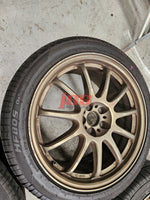 WORK EMOTION 11 R WHEELS 18 INCH RIMS 5X100 WRX STI