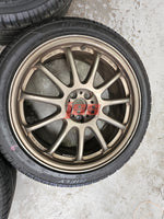 WORK EMOTION 11 R WHEELS 18 INCH RIMS 5X100 WRX STI