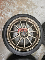 WORK EMOTION 11 R WHEELS 18 INCH RIMS 5X100 WRX STI