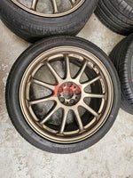 WORK EMOTION 11 R WHEELS 18 INCH RIMS 5X100 WRX STI