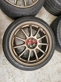 WORK EMOTION 11 R WHEELS 18 INCH RIMS 5X100 WRX STI