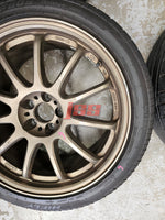 WORK EMOTION 11 R WHEELS 18 INCH RIMS 5X100 WRX STI