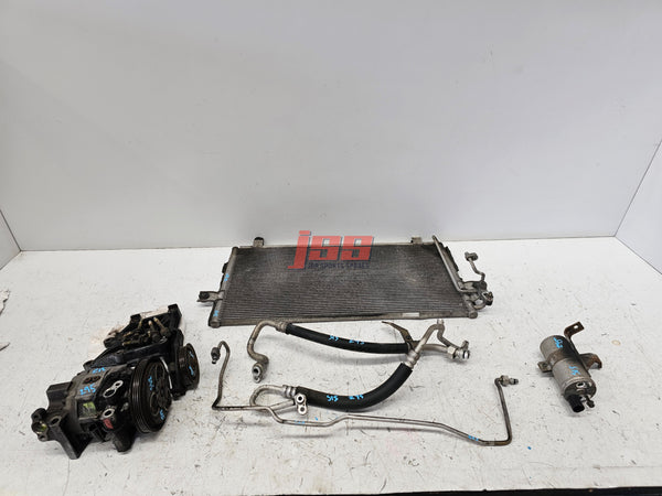 NISSAN SILVIA S15 AC KIT CONDENSER COMPRESSOR & BRACKET AC LINES 1999