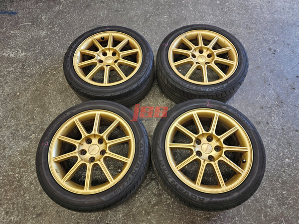 SUBARU IMPREZA WRX STI WHEELS GDB 17X8 STANDARD RIMS 5X114.3 2005 ENKEI #1