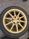 SUBARU IMPREZA WRX STI WHEELS GDB 17X8 STANDARD RIMS 5X114.3 2005 ENKEI #1