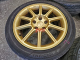 SUBARU IMPREZA WRX STI WHEELS GDB 17X8 STANDARD RIMS 5X114.3 2005 ENKEI #1