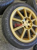 SUBARU IMPREZA WRX STI WHEELS GDB 17X8 STANDARD RIMS 5X114.3 2005 ENKEI #1