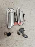 NISSAN SKYLINE R33 IGNITION BARREL DOOR LOCKS LOCK SET ECR33 AUTO