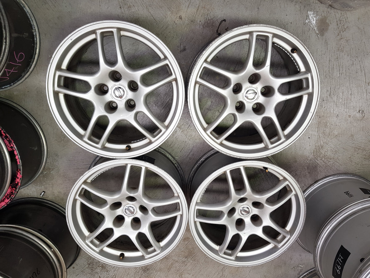 NISSAN SKYLINE R33 GTR WHEELS STOCK RIMS 17X9 5x114.3 30 OFFSET BCNR33 ...