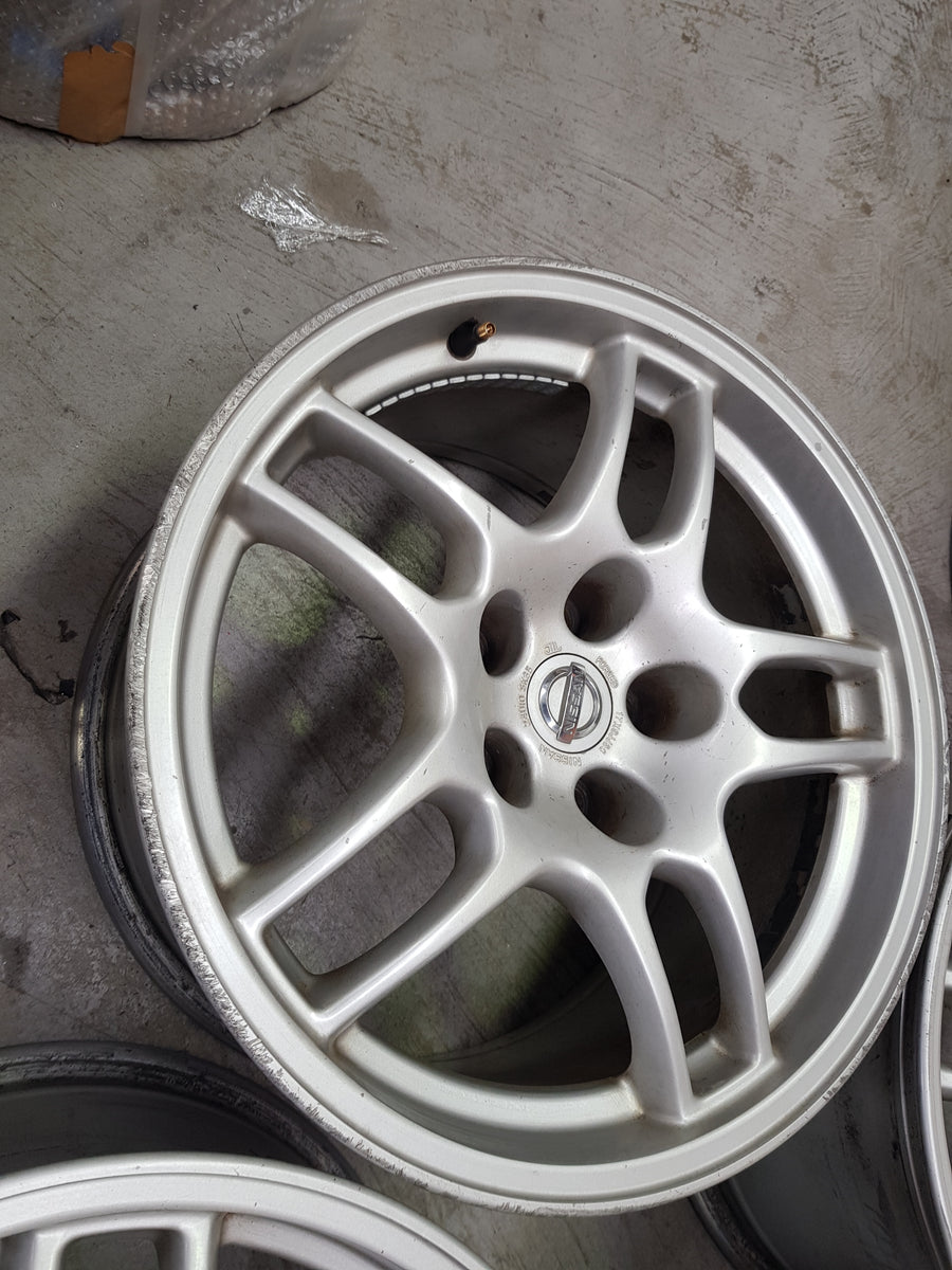 NISSAN SKYLINE R33 GTR WHEELS STOCK RIMS 17X9 5x114.3 30 OFFSET BCNR33 ...